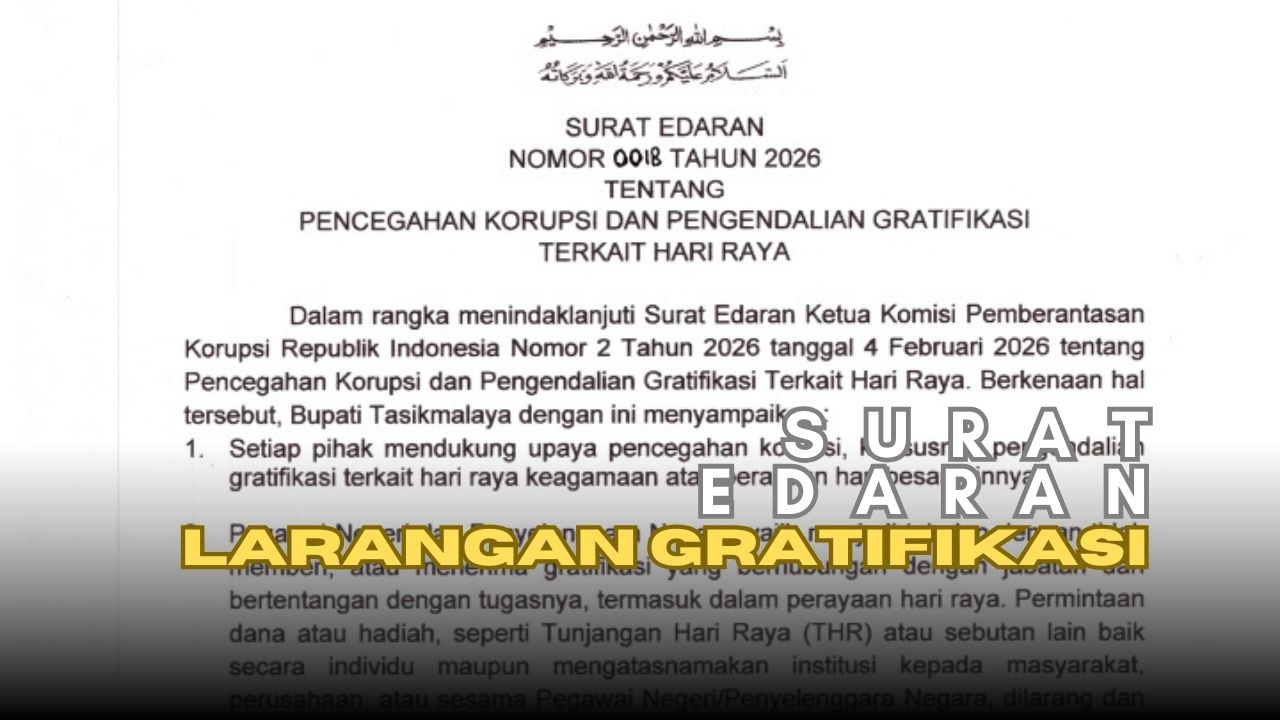 Larangan Gratifikasi: ASN Kabupaten Tasikmalaya Dilarang Minta THR.