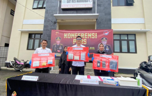 Satresnarkoba Polres Tasikmalaya Tangkap Enam Pengedar Obat Keras