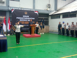 Hari Pertama Menjabat PLH Wali Kota, Diky Candra Pimpin Apel di Lapas Tasikmalaya
