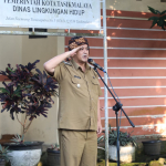 Suasana Apel Pagi Sukwan Kebersihan DLH Kota Tasikmalaya Mendadak Tegang