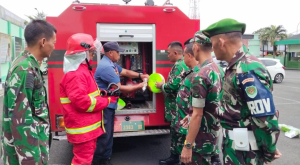 Tasikmalaya: Sirene Meraung di Makodim 0612, Prajurit Adu Nyali Jinakkan Api