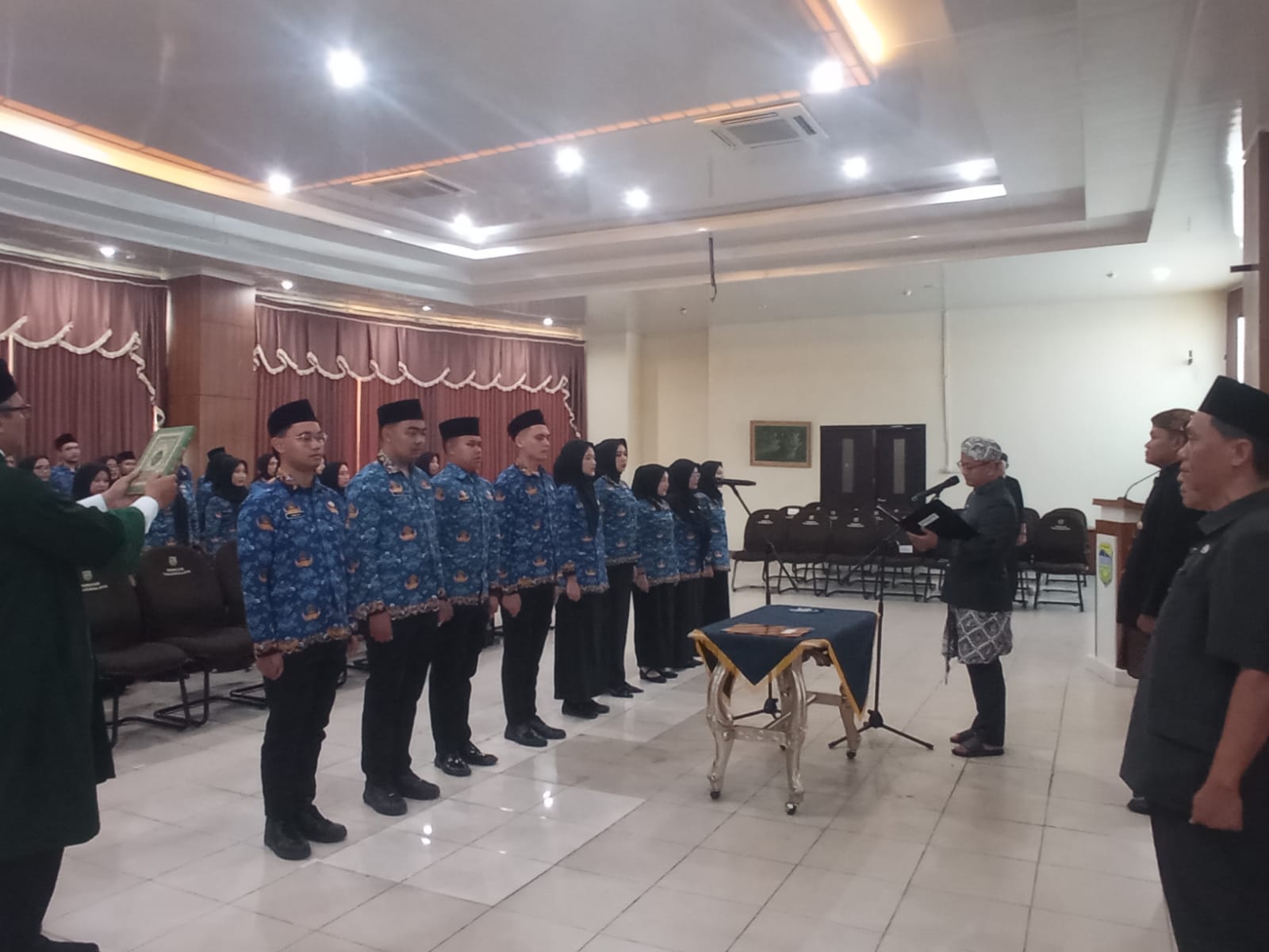 Pelantikan 36 ASN, Nilai BerAKHLAK ASN Ditekankan Bupati Tasikmalaya