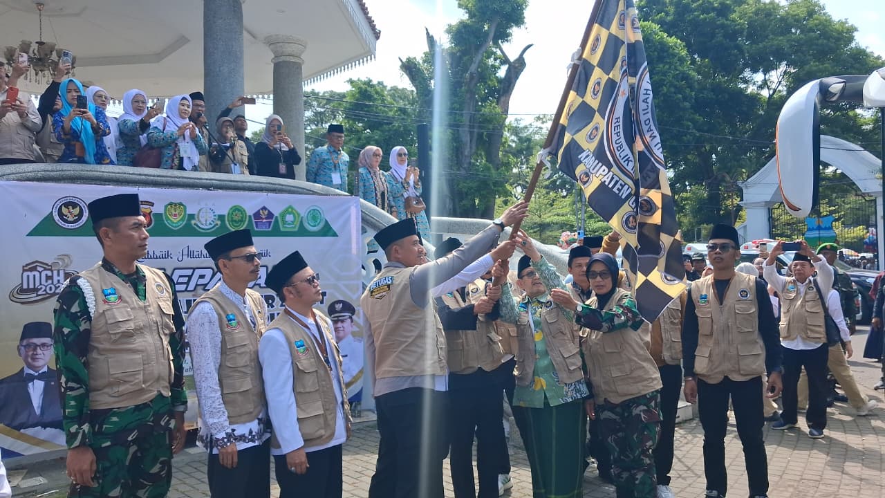 Polres Garut Kawal Pelepasan Jemaah Haji 2026