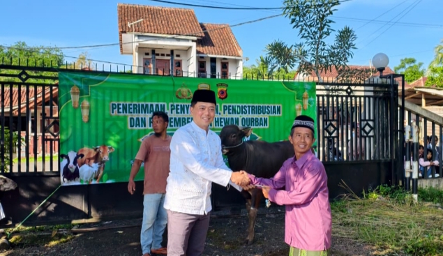 Iduladha Polres Tasikmalaya, 27 Hewan Kurban Dibagikan untuk Warga