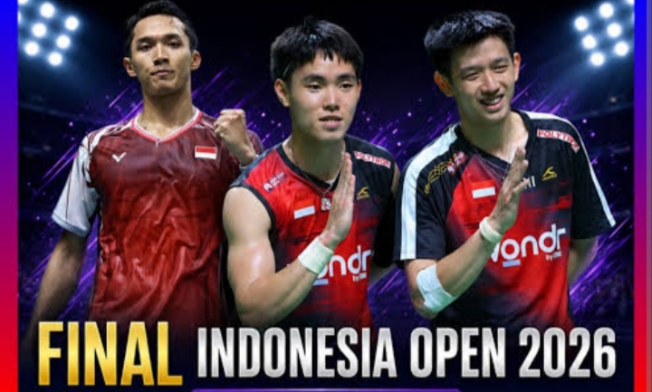 Final Indonesia Open 2026, Jonatan dan Raymond Buru Gelar