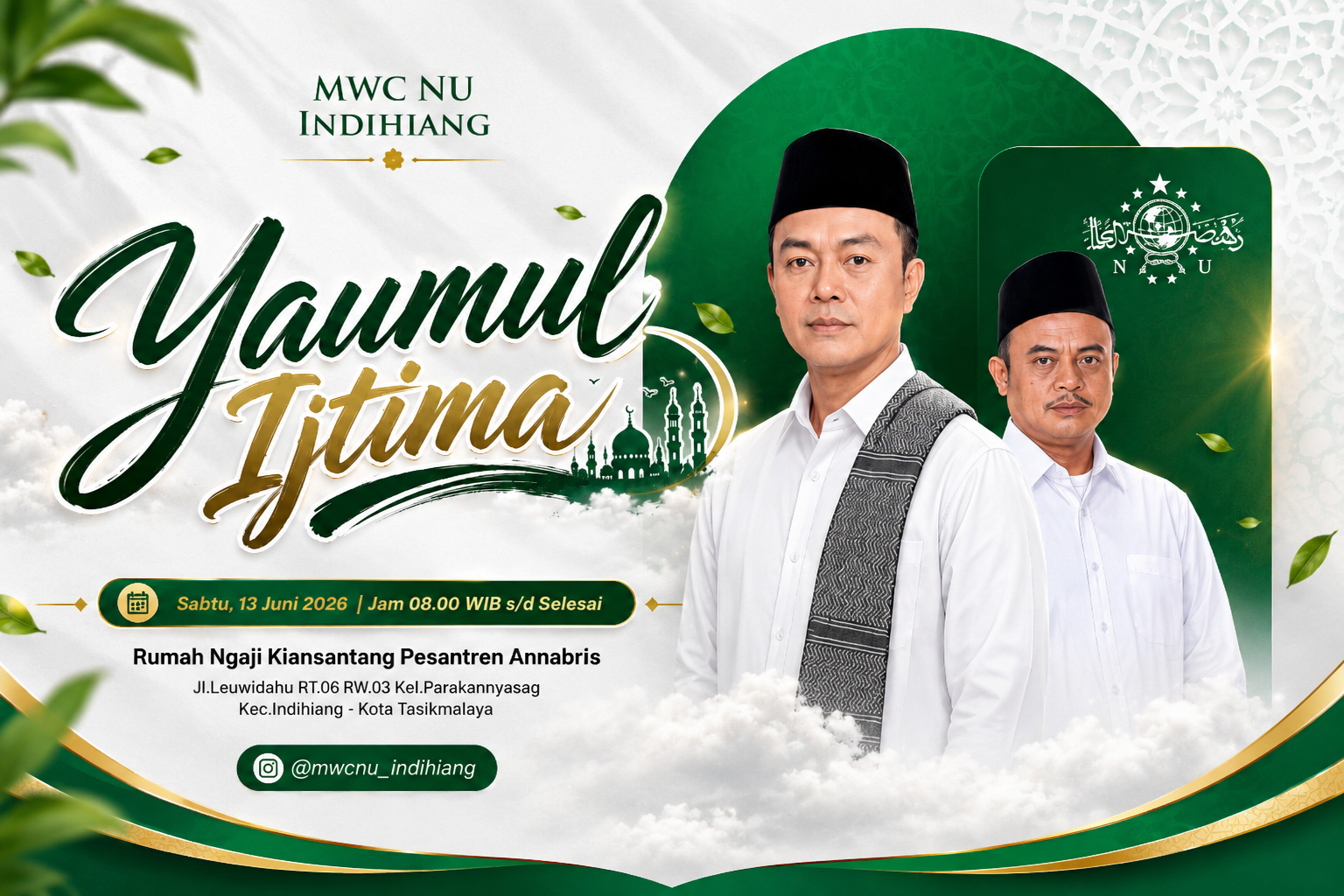 Yaumul Ijtima MWC NU Indihiang Tasikmalaya perkuat ukhuwah dan edukasi umat.