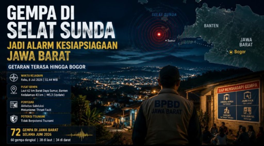 gempa di selat sunda jabar waspada - berita lintas jabar